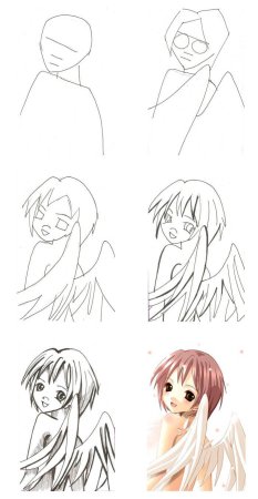 Схемы по рисованию аниме