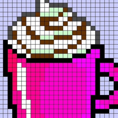 Рисунки по клеточкам без чёрного цвета