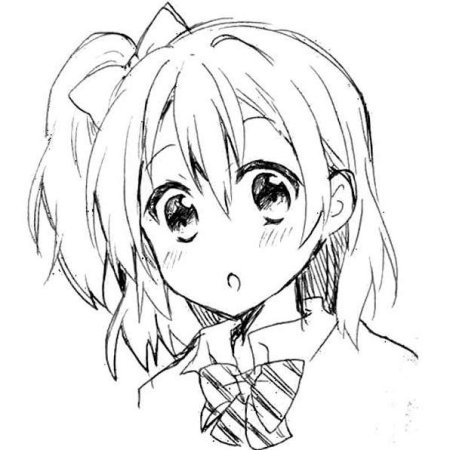 Рисунки для срисовки аниме