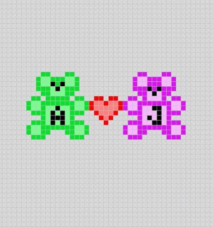 Мишка по клеткам маленький