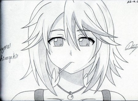 Рисунки для срисовки аниме вампиры