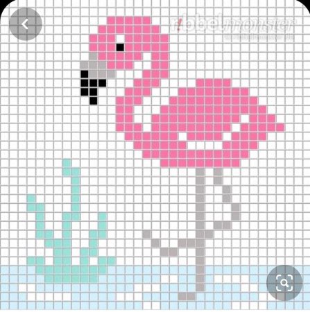 Рисунки по клеточкам в тетради розового цвета