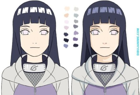 Хината лицо Наруто