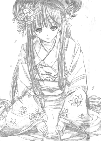 Раскраски японские аниме