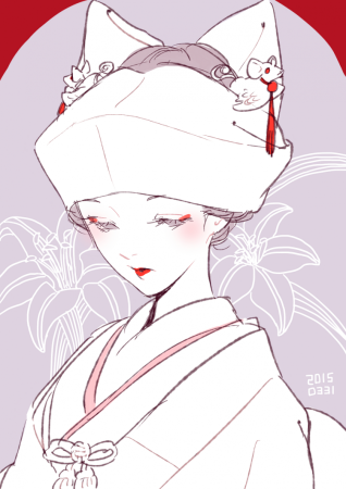 Позы для рисования девушек в кимоно