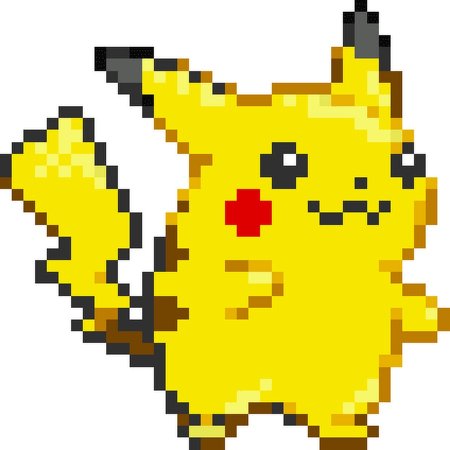 Pixel Art 32x32 Пикачу