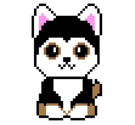 Маленькие собач и по клеточкам