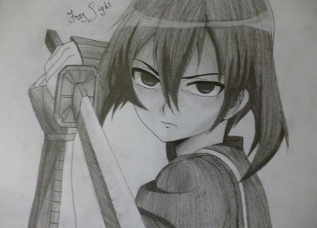 Аниме карандашом убийца акаме