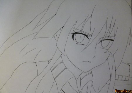 Убийца акаме карандашом