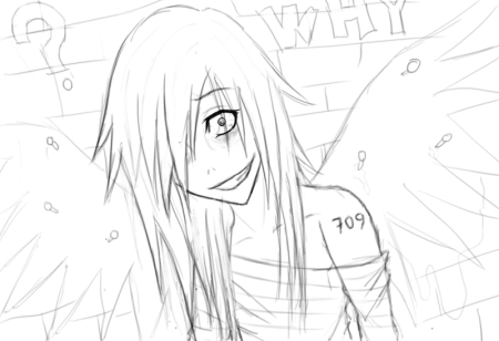 Раскраска аниме девушки убийцы