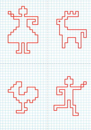Рисование по клеточкам для детей дошкольного возраста