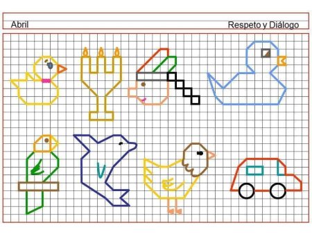Схемы графического диктанта для дошкольников