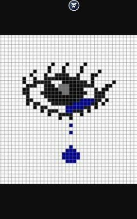 Рисунки по клеточкам грустные