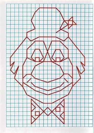 Рисунки в тетради в клетку