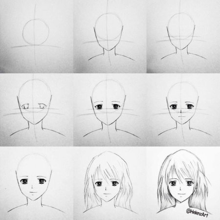 Рисование аниме для начинающих