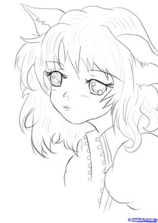 Аниме срисовать