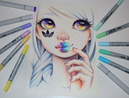 Рисунки для скетчбука аниме легкие
