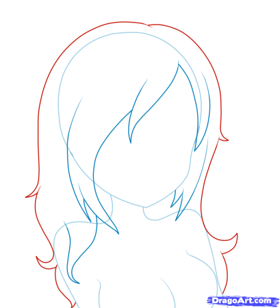 Заготовки для рисования причесок