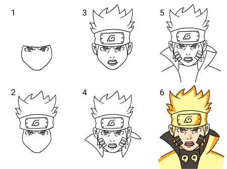 Как нарисовать Наруто