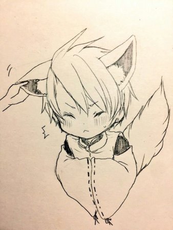 Неко карандашом