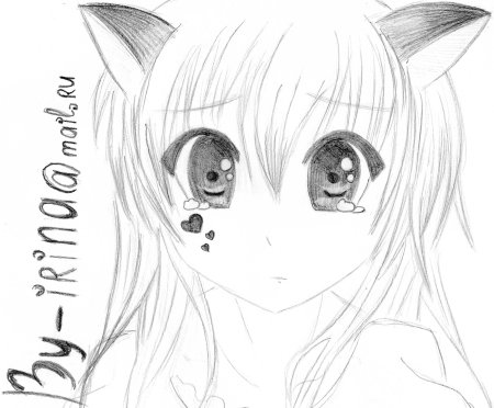 Аниме с ушками карандашом