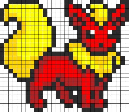 Рисование по клеточкампакимоны