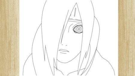 Нагато Узумаки рисунок