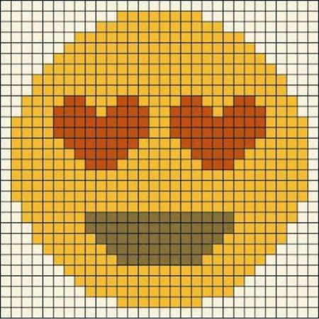 Рисунки в клеточку легкие