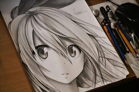 Аниме рисунки карандашом