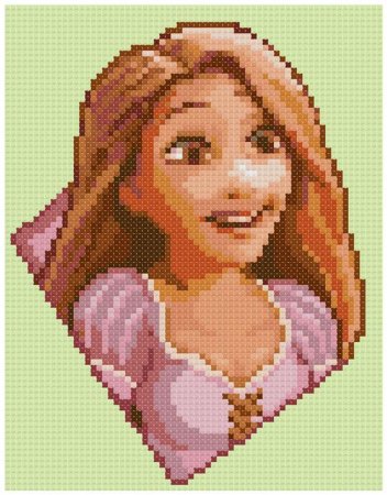 Вышивка крестиком Рапунцель