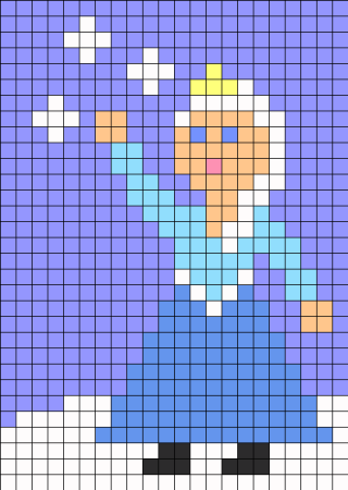 Принцессы по клеточкам в тетради