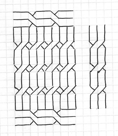 Узоры по клеточкам в тетради