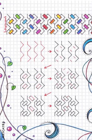 Рисунки по клеточкам ручкой