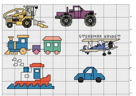 Рисунки по клеточкам машины