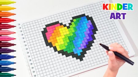 Рисование по клеточкам губы