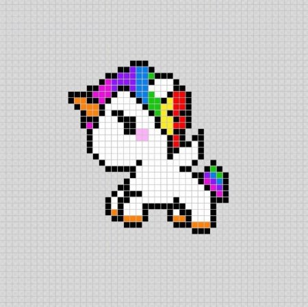 Рисунки по клеточкам маленькие животные