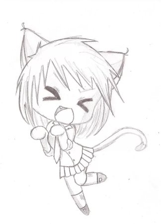 Рисунки для срисовки лёгкие Чиби