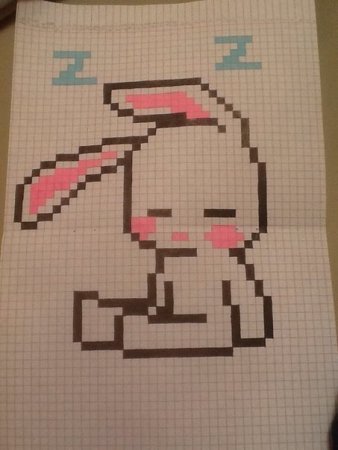 Рисунки в клеточку легкие