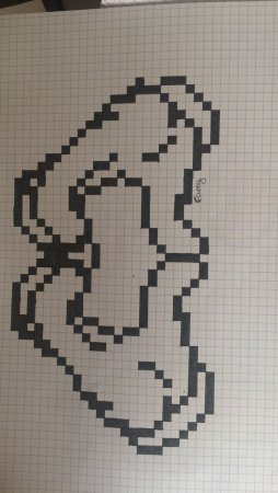 Рисунки в клеточку сложные