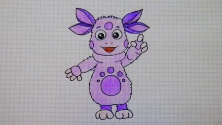 Лунтик по клеточкам