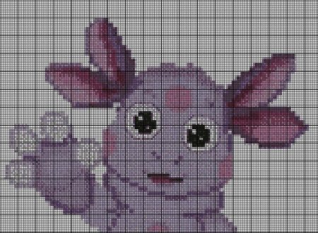 Вышивка крестиком Лунтик