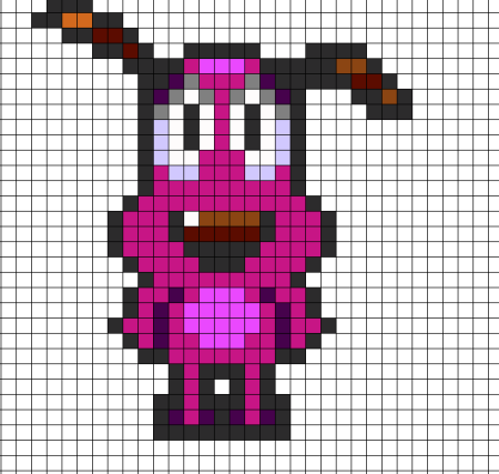 Лунтик по клеточкам