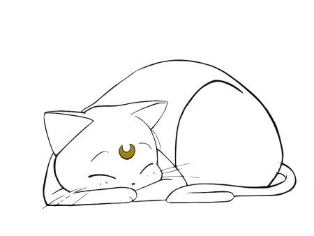 Рисунки котиков для срисовки