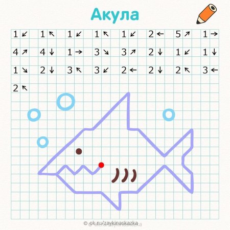 Математический графический диктант для дошкольников