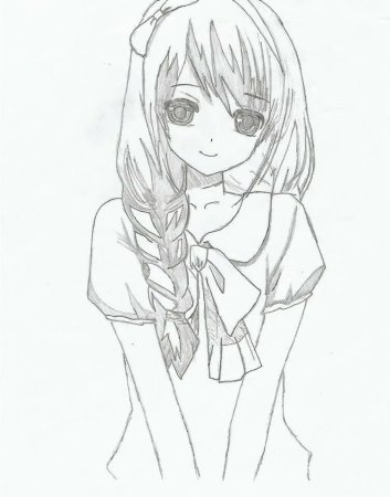Анми рисуноки карандашом