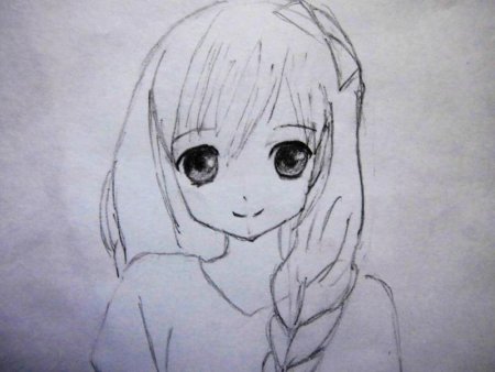 Аниме девушки карандашом