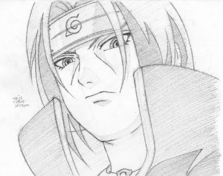 Итачи для срисовки