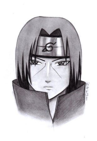 Итачи Учиха срисовать