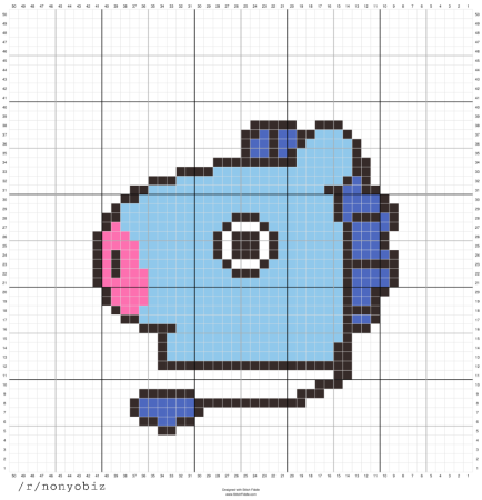 Cross Stitch вышивка крестиком bt21