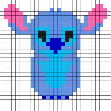 Стич по клеточкам маленький